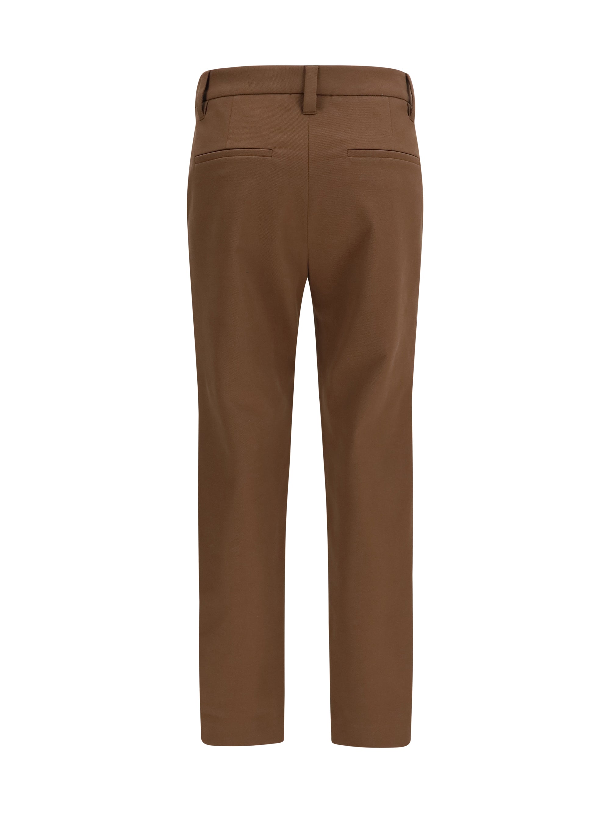 straight-leg cotton pants