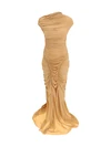draped long dress