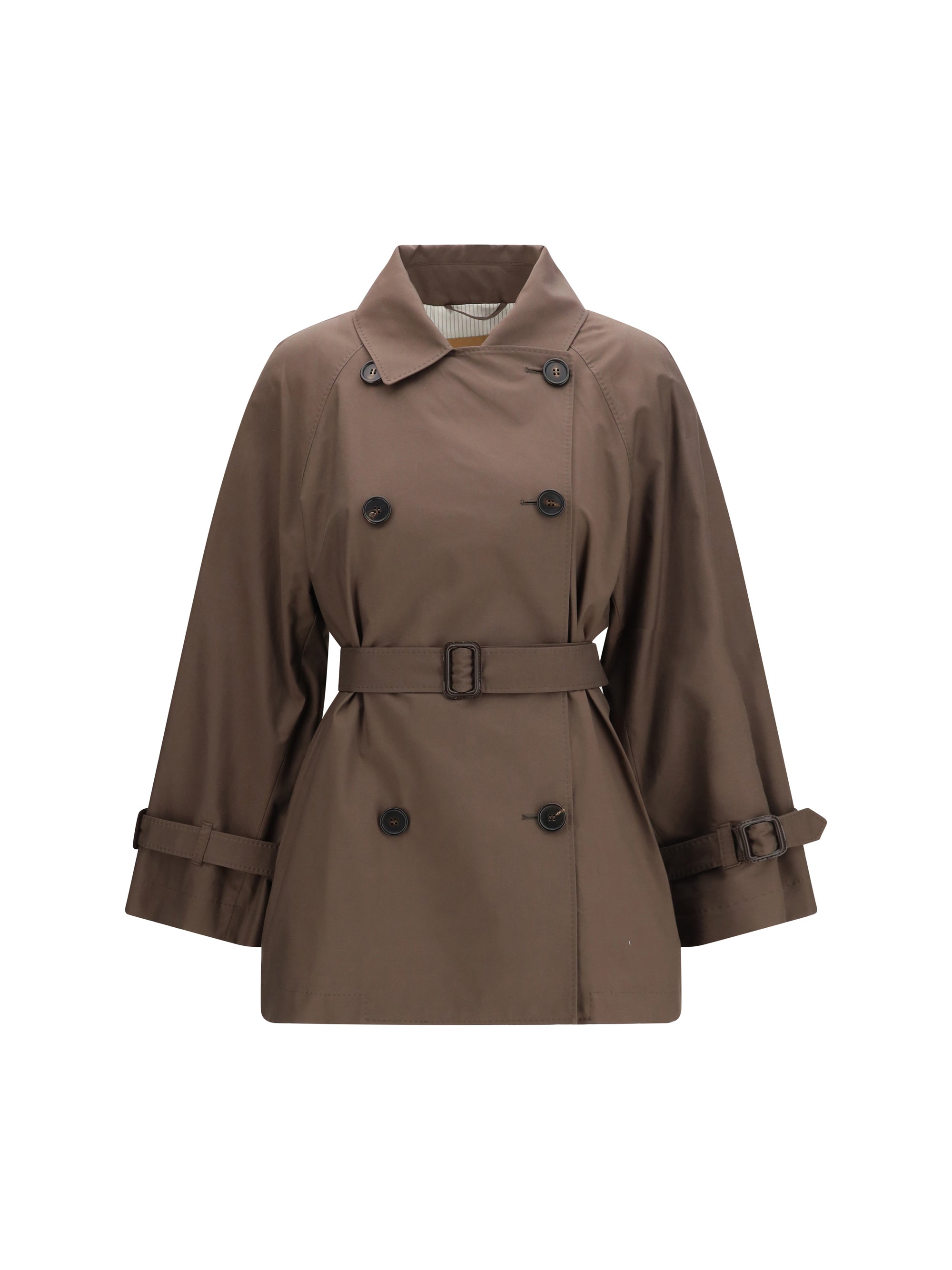 MAX MARA THE CUBE 38 technical cotton-blend twill trench