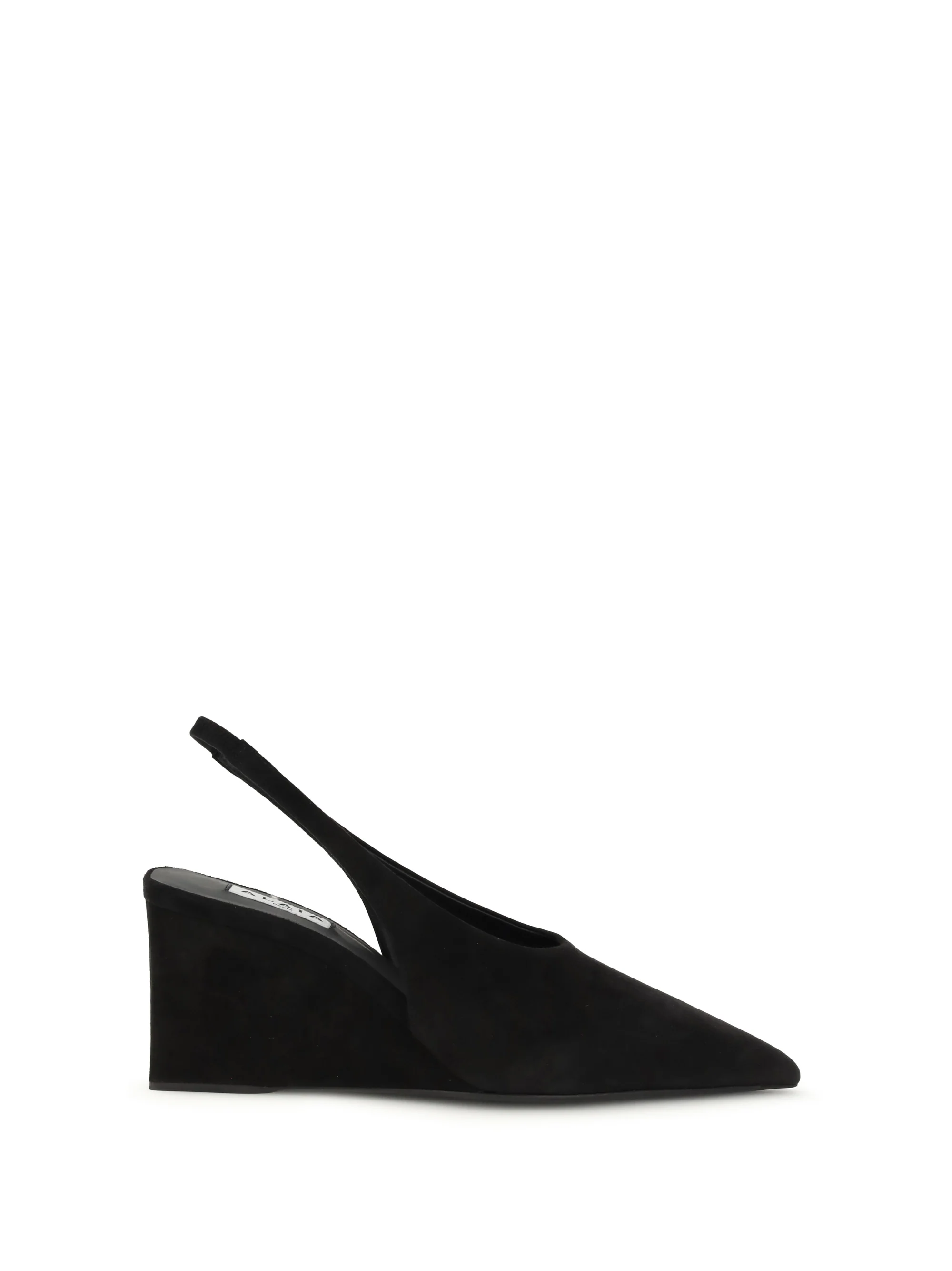 ALAIA 37 cube wedge slingback pumps