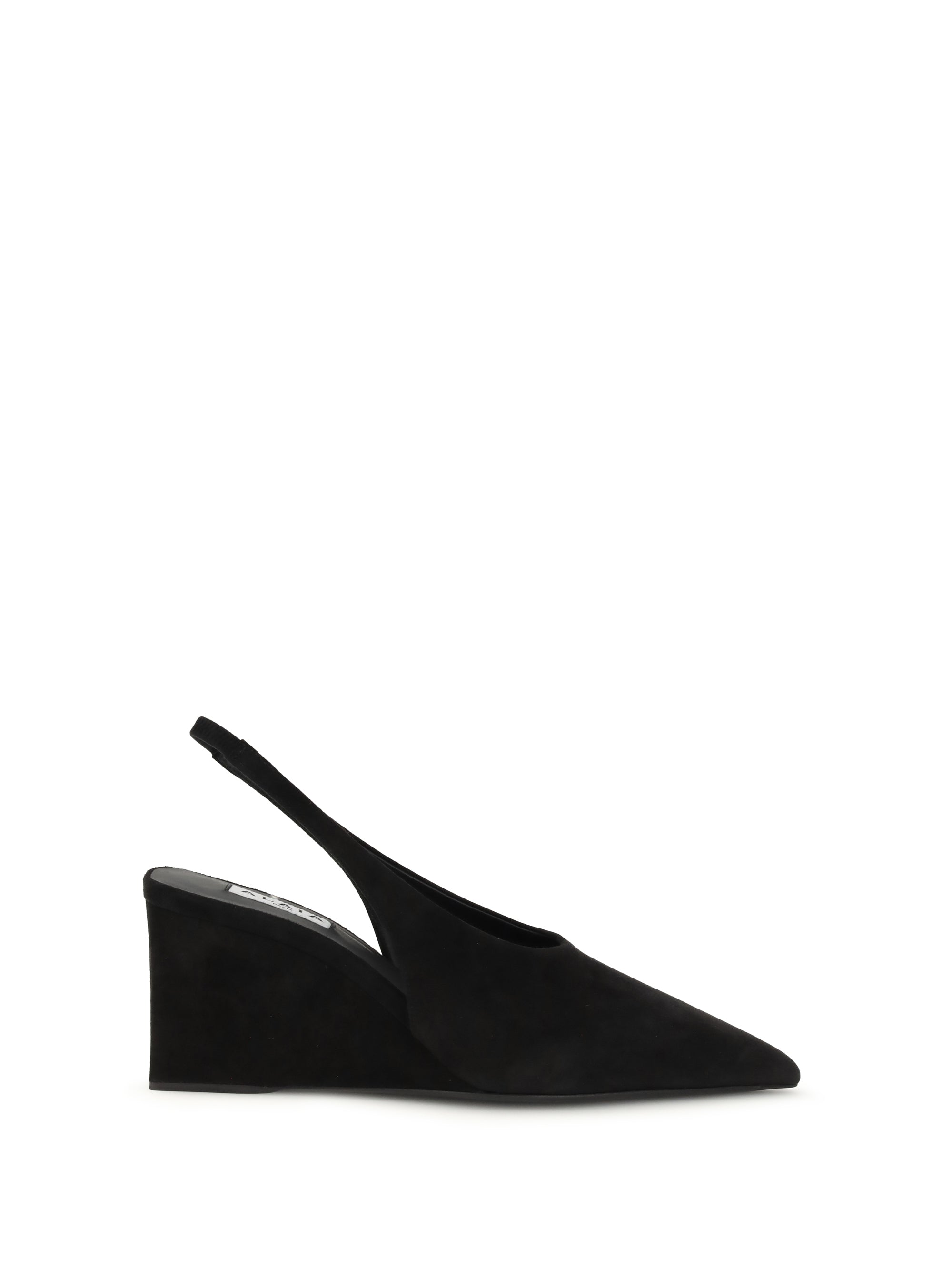 ALAIA 36 cube wedge slingback pumps
