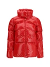 glossy quilted puffer jacket