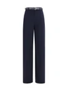 elegant pants with belt