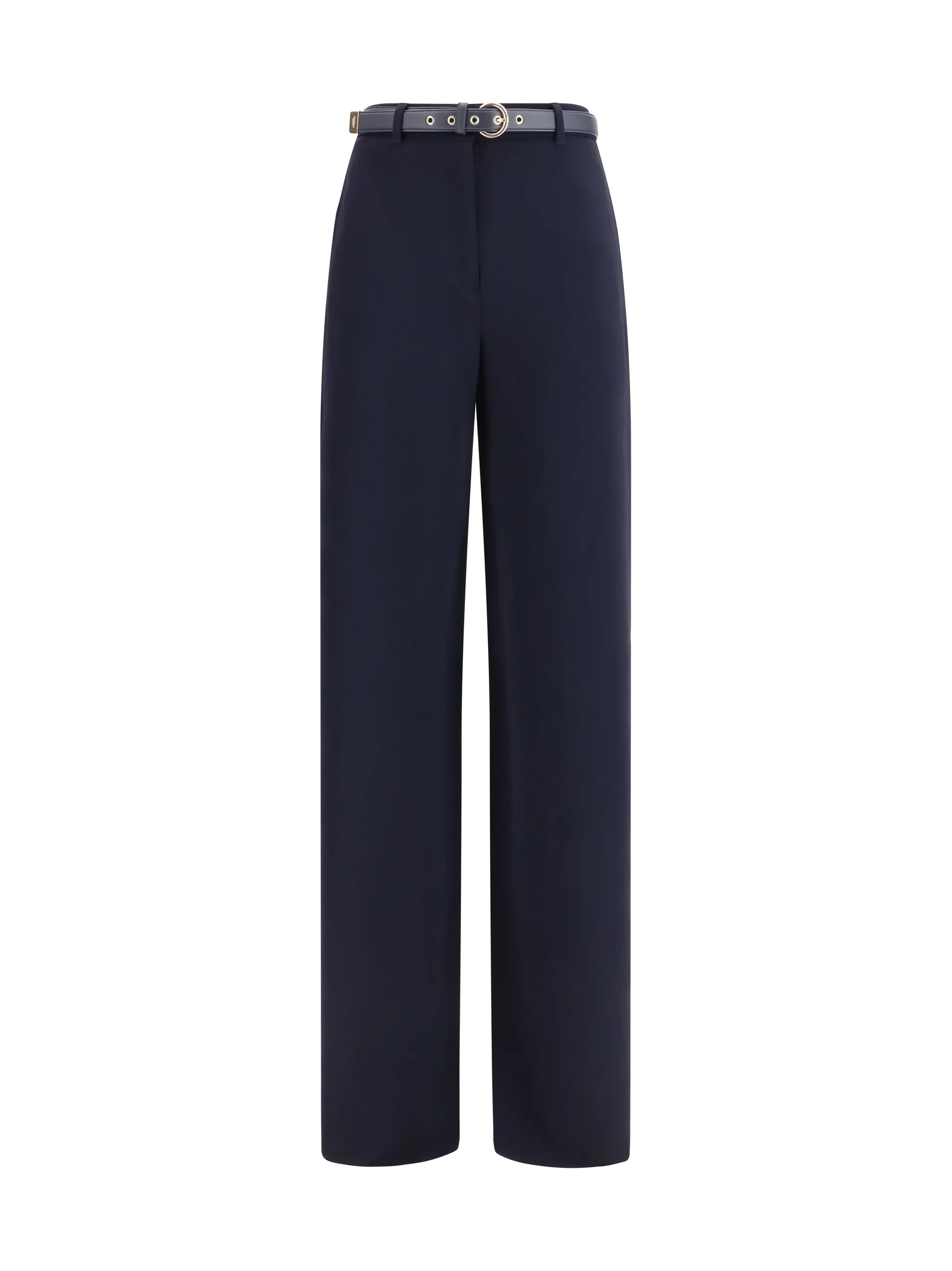 elegant pants with belt