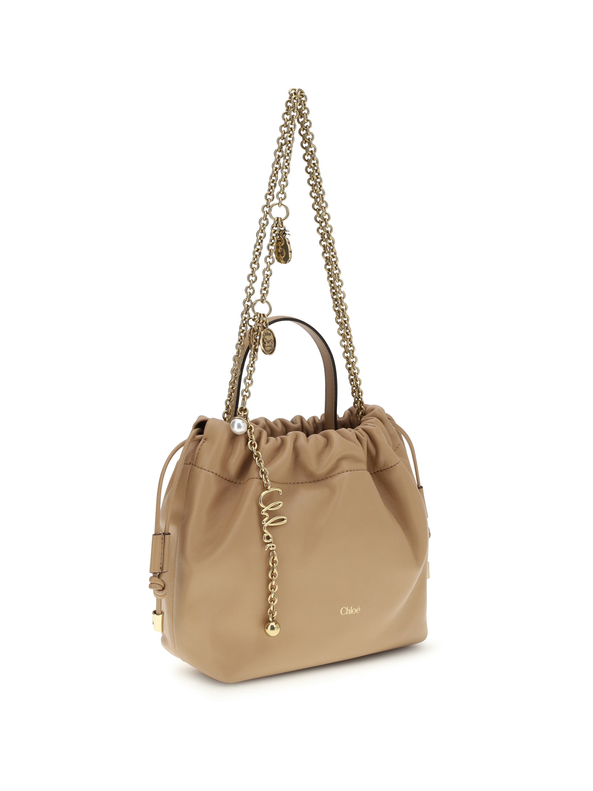 CHLOÉ OS icons leather chain shoulder bag