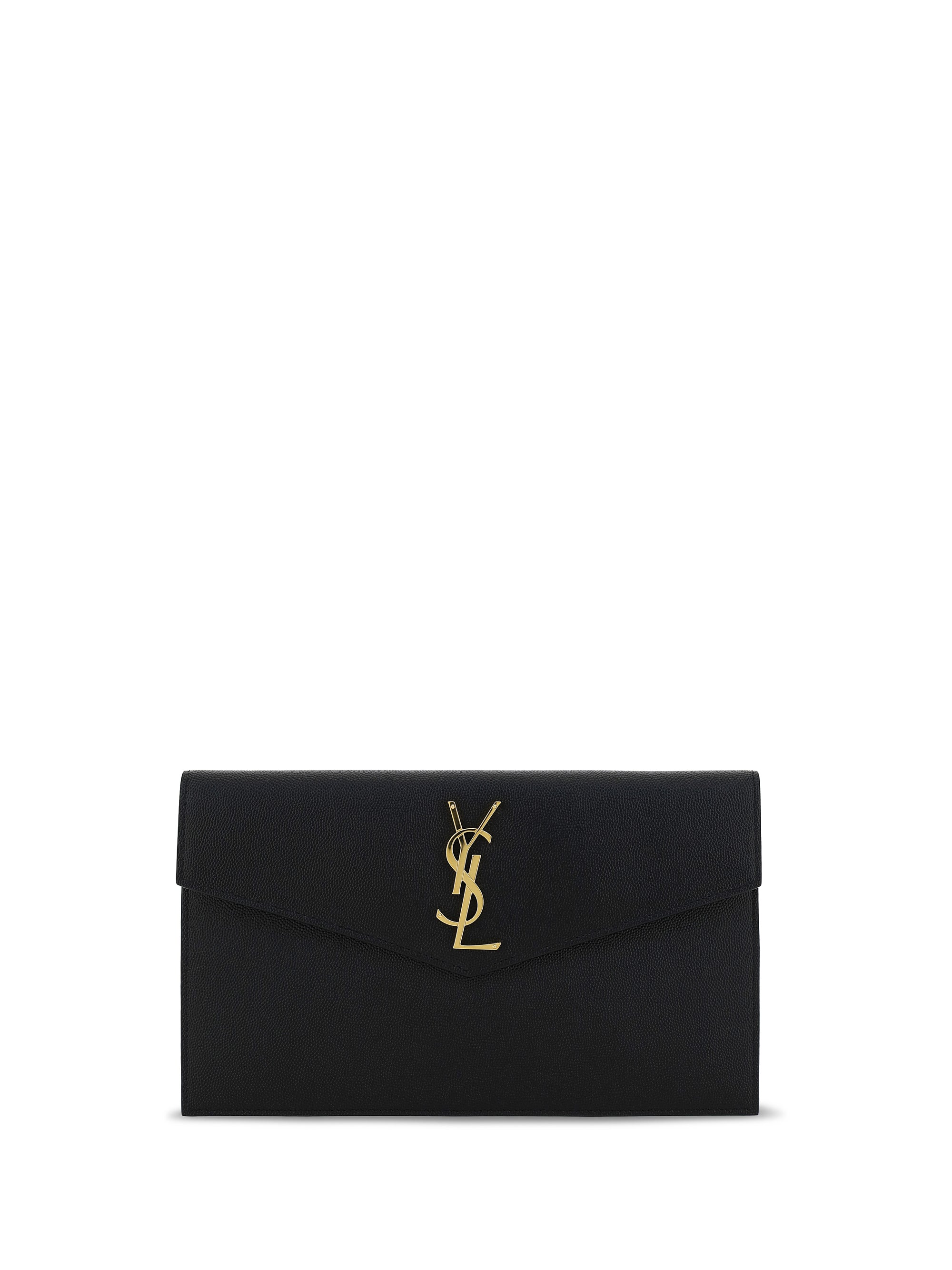 SAINT LAURENT OS leather pochette
