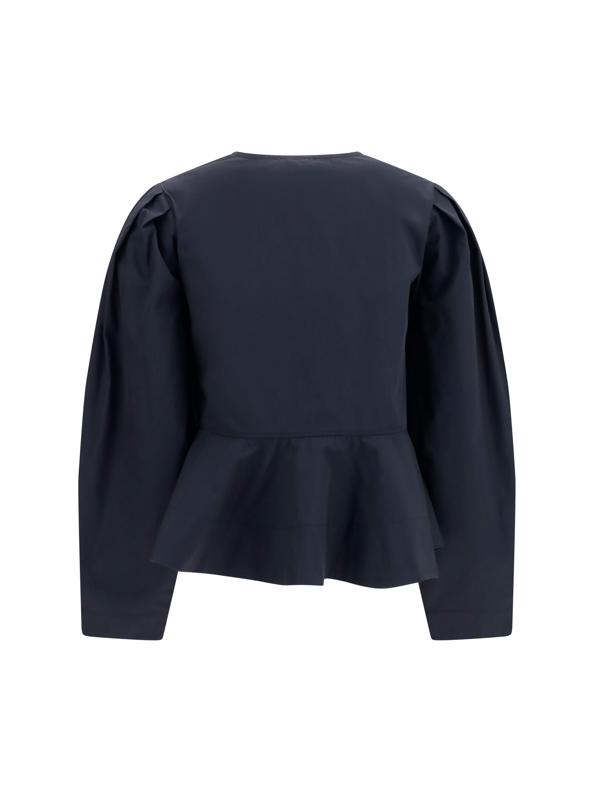 cotton poplin blouse with bows