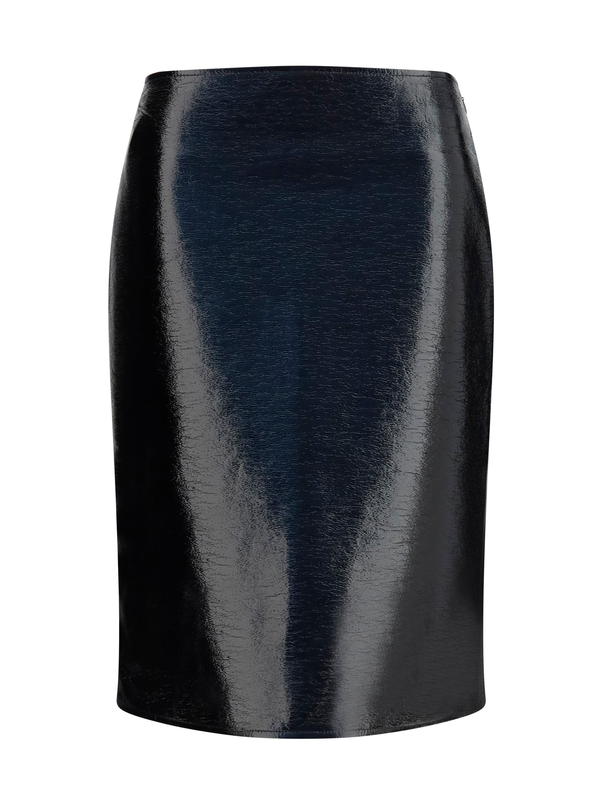 COURRÈGES 36 vinyl midi skirt