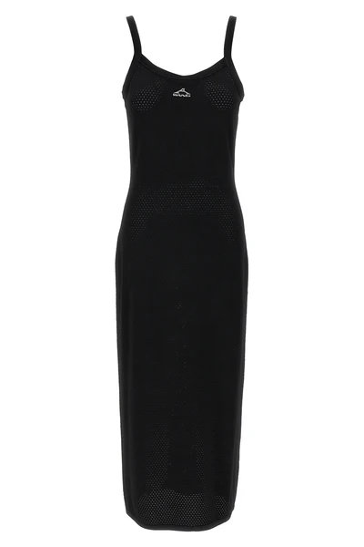 openwork mesh dress