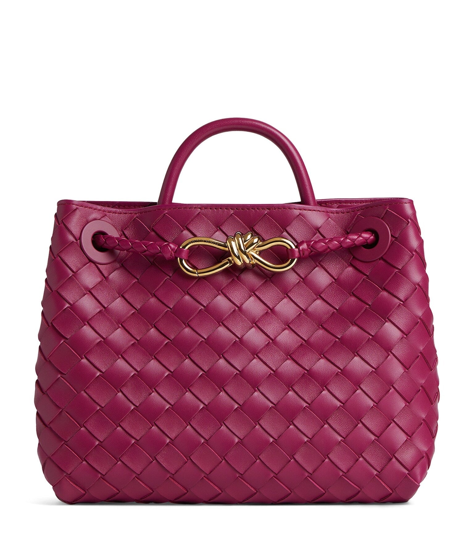 Andiamo Small Intrecciato Leather Tote