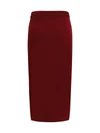 merino wool midi skirt