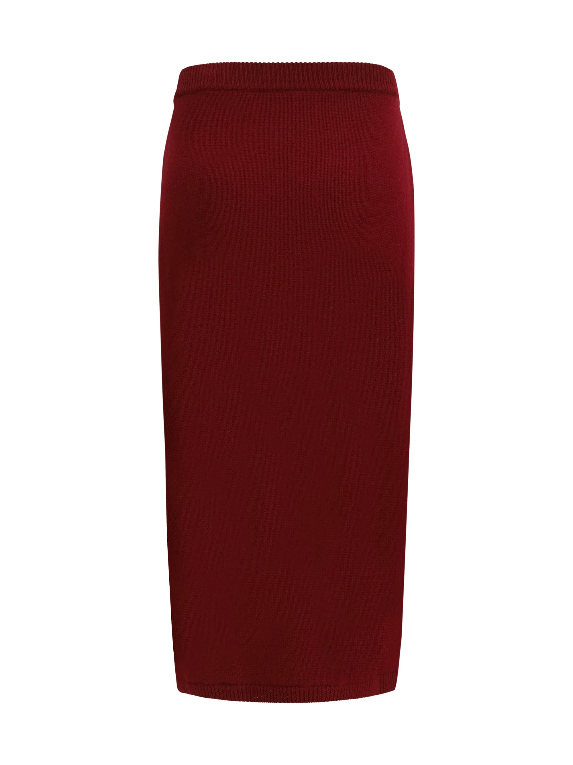 merino wool midi skirt