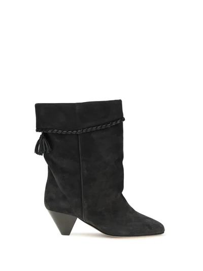 draped suede boots