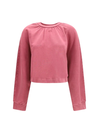 off stamp balloon crewneck sweatshirt