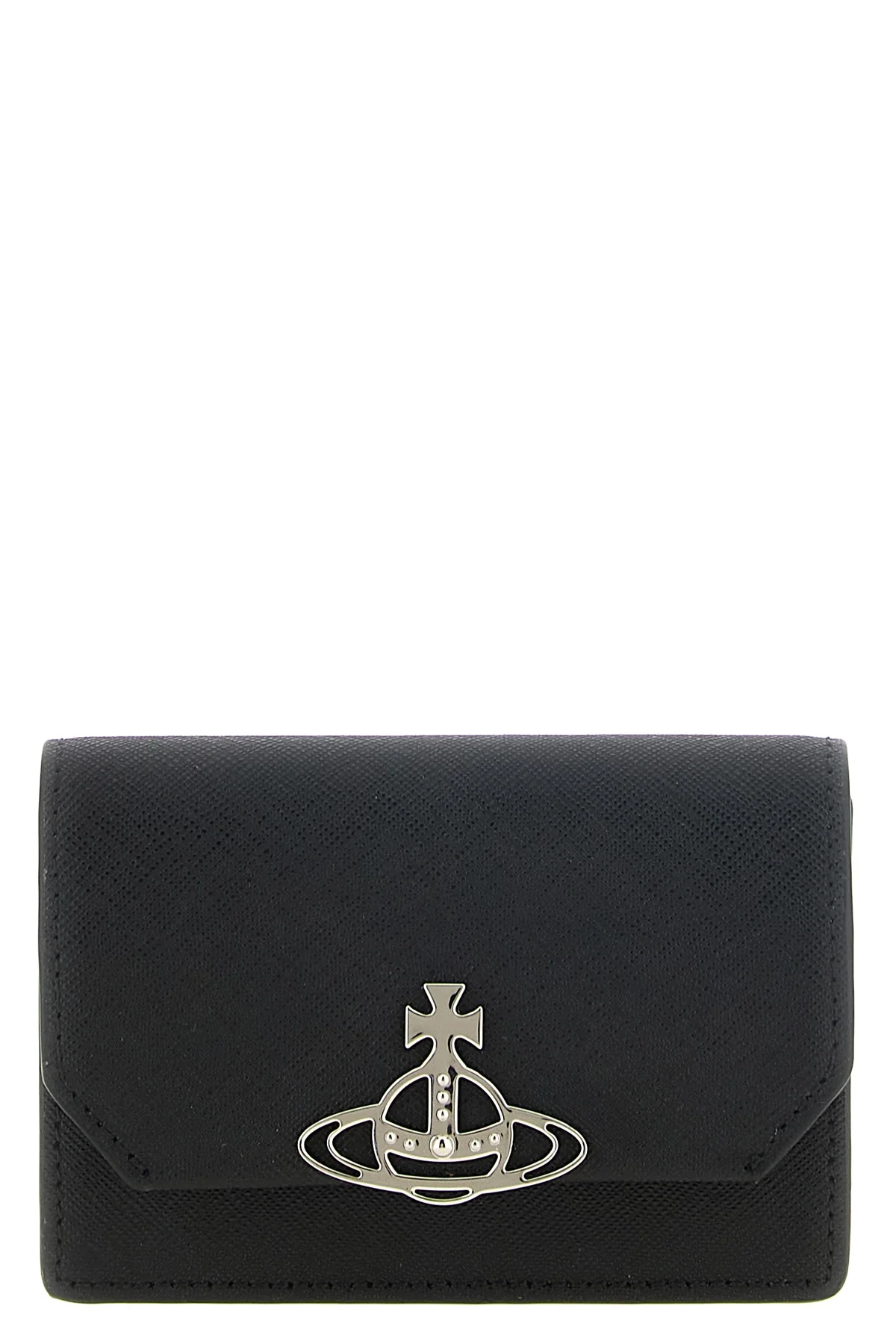the vivienne westwood orb leather card holder is a perfect combination of func