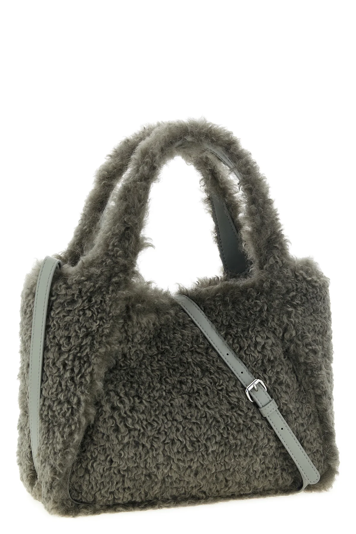 STELLA MCCARTNEY OS the stella mccartney tote bag redefines everyday volumes through a soft teddy-ef