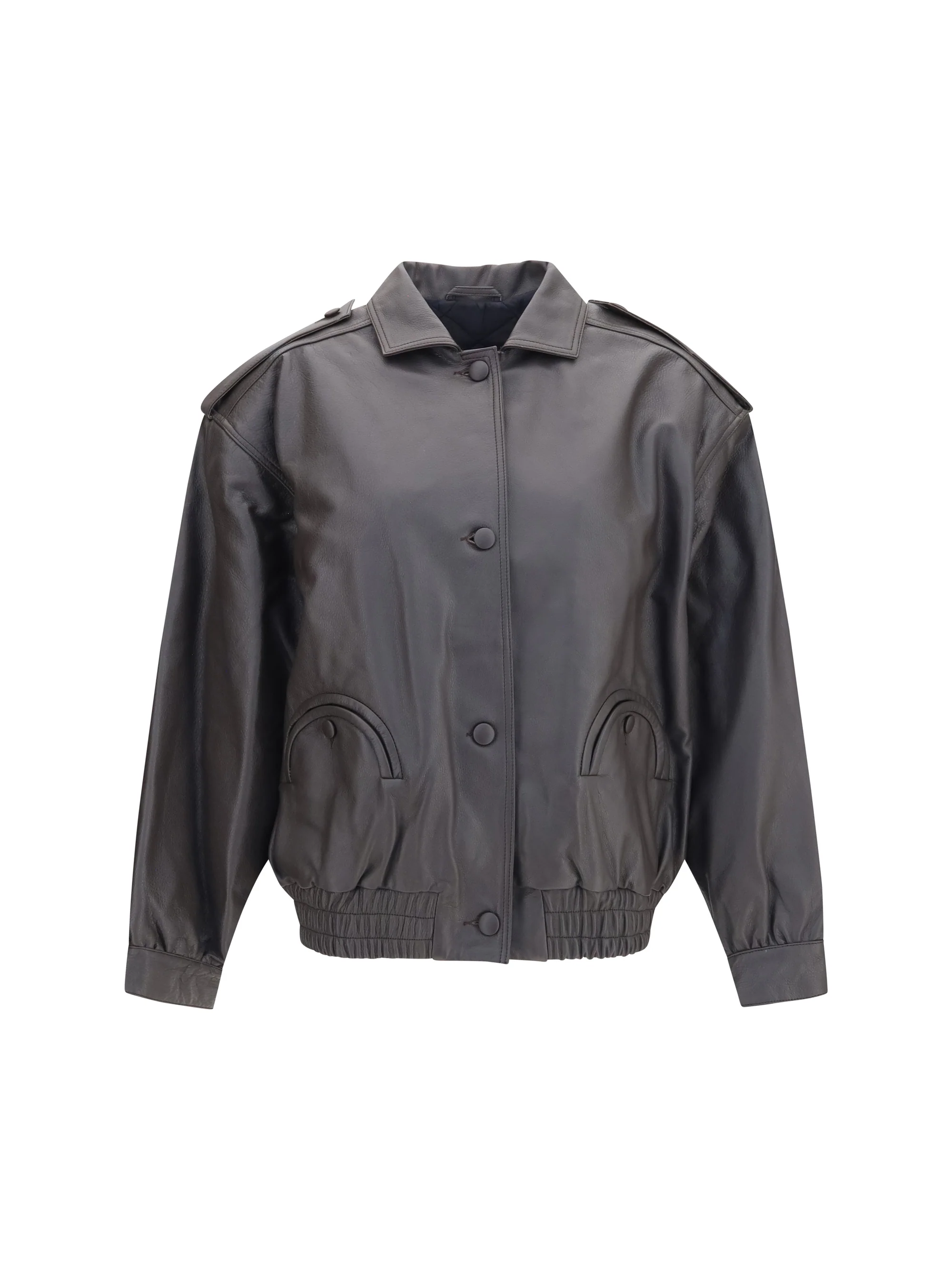BLAZÈ MILANO 0 charlie ares leather bomber jacket