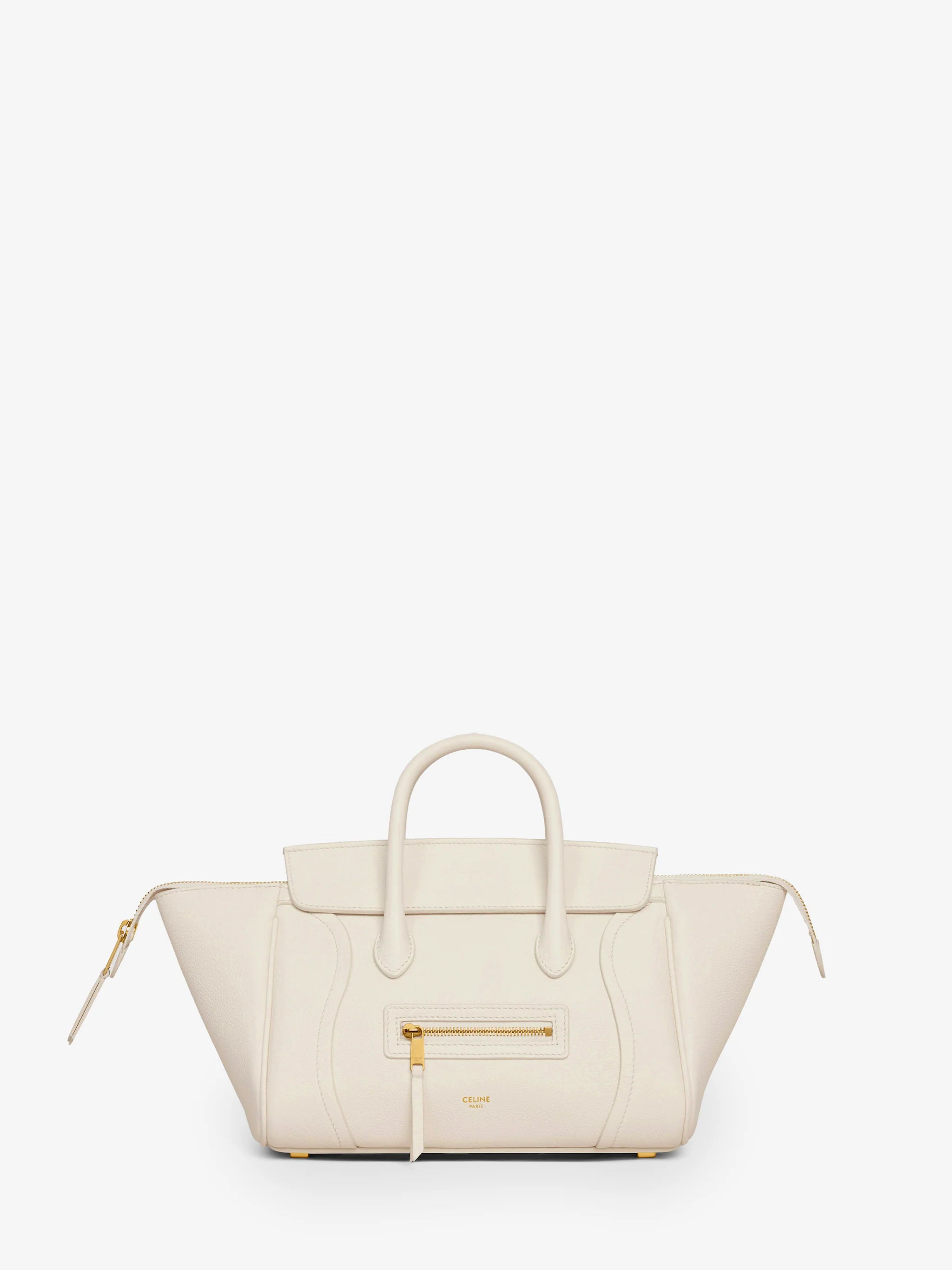 white cotton small new luggage bag