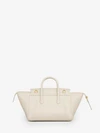 white cotton small new luggage bag