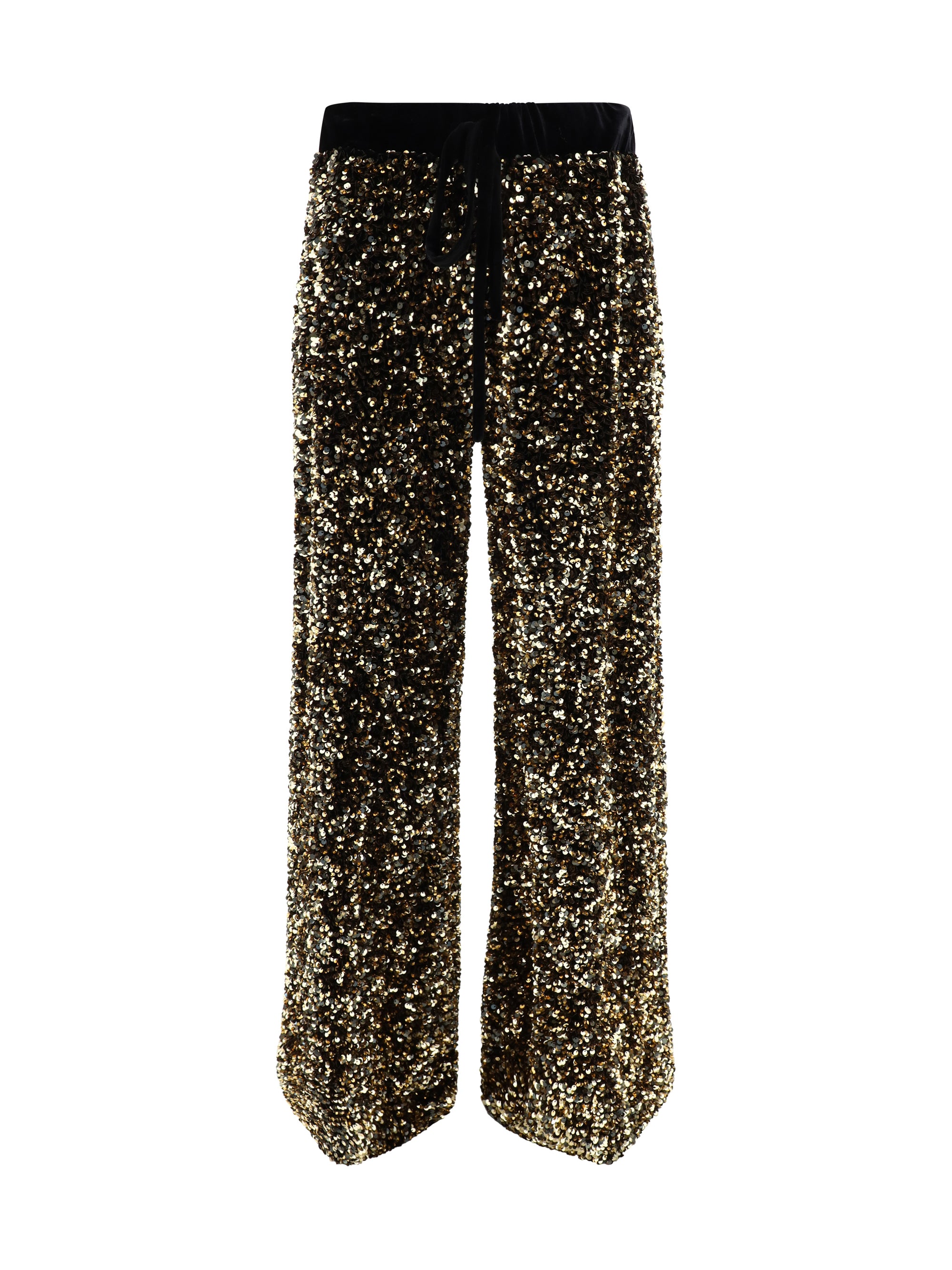 ELLA 40 velvet pants with sequins