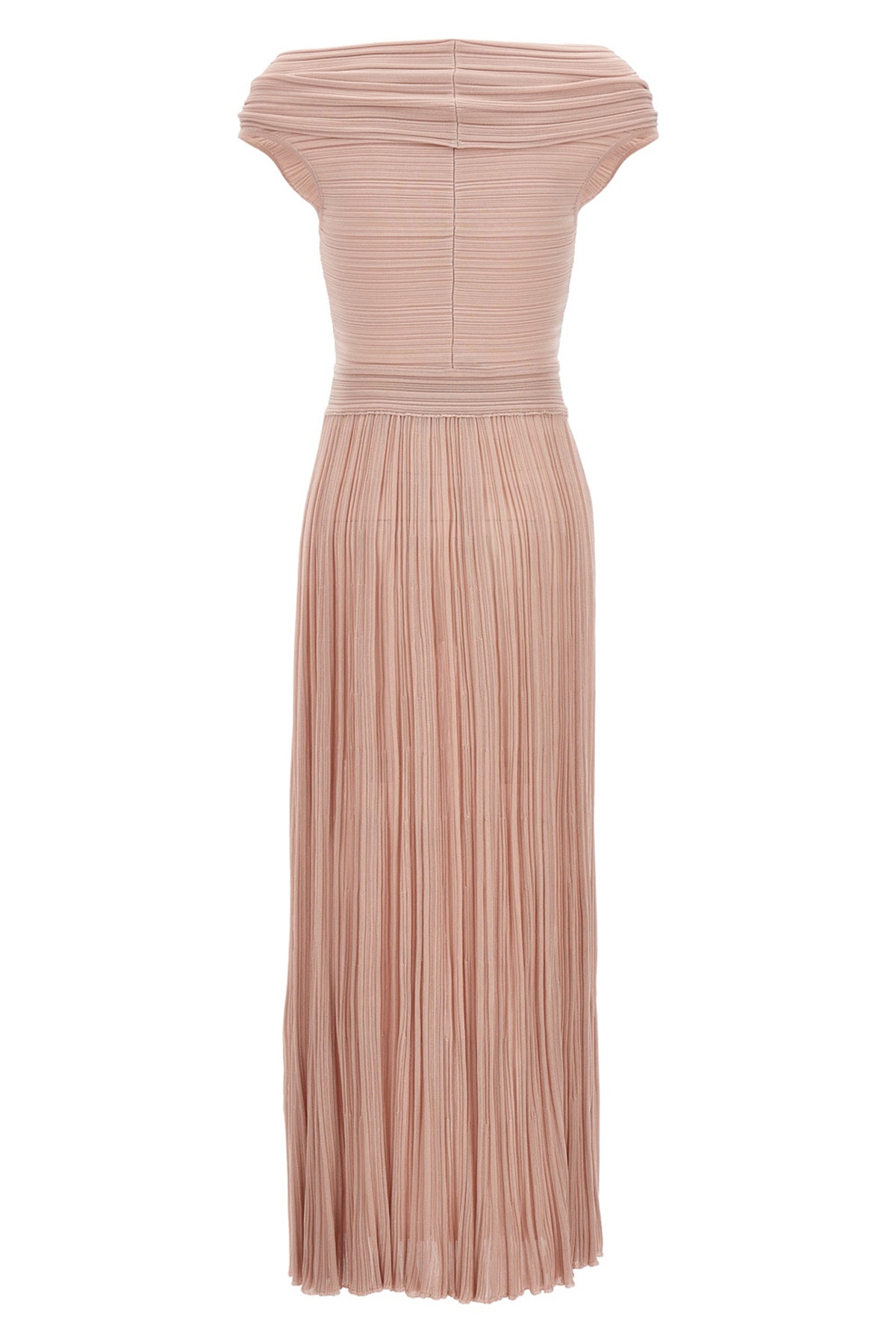 ANTONINO VALENTI 42 ginevra ribbed viscose blend off-the-shoulder dress