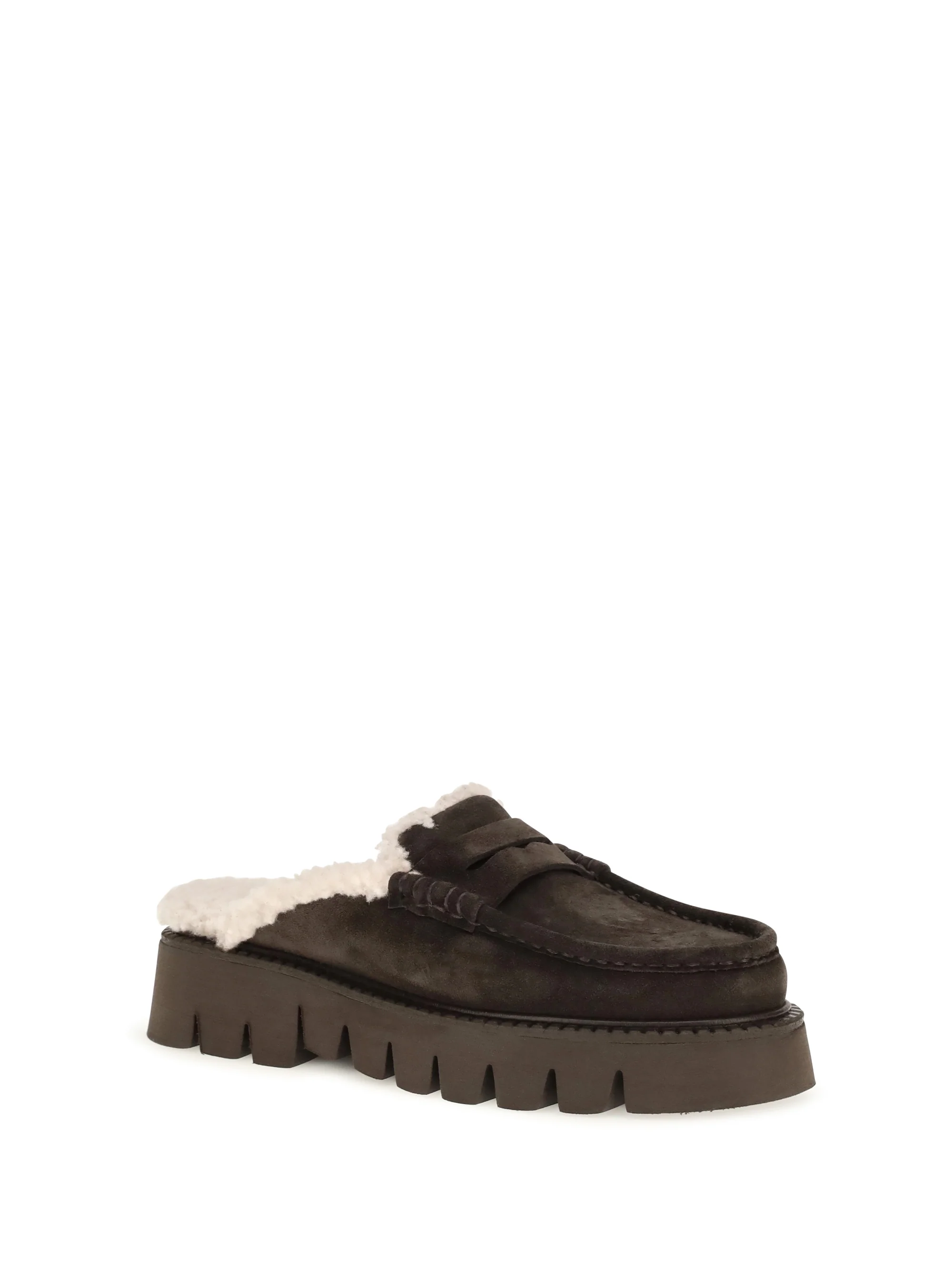 PEDRO GARCIA 37 savy shearling mules