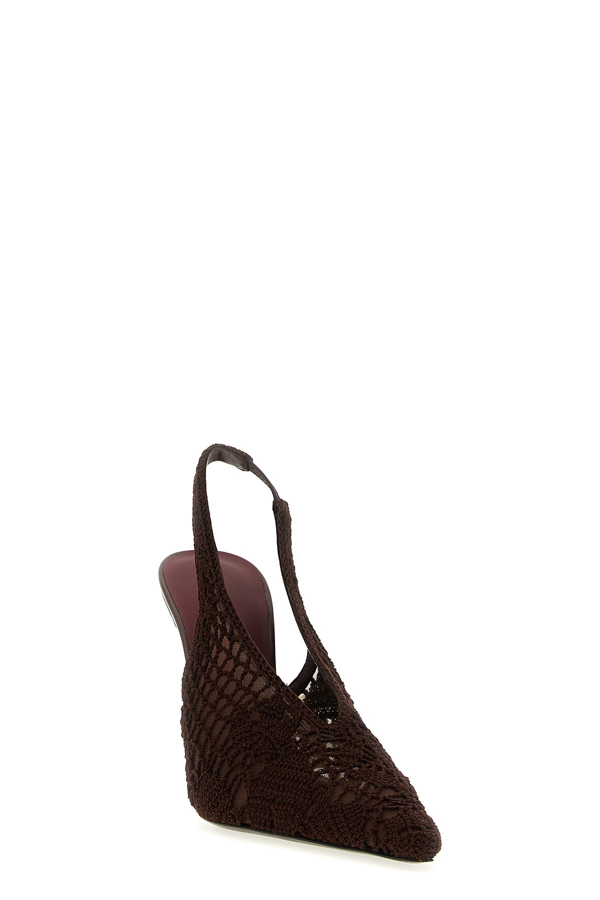 MAGDA BUTRYM 37.5 crochet tulle slingback shoes