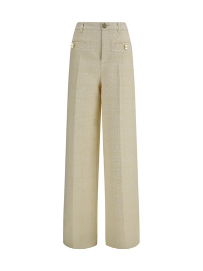 cotton tweed check pants