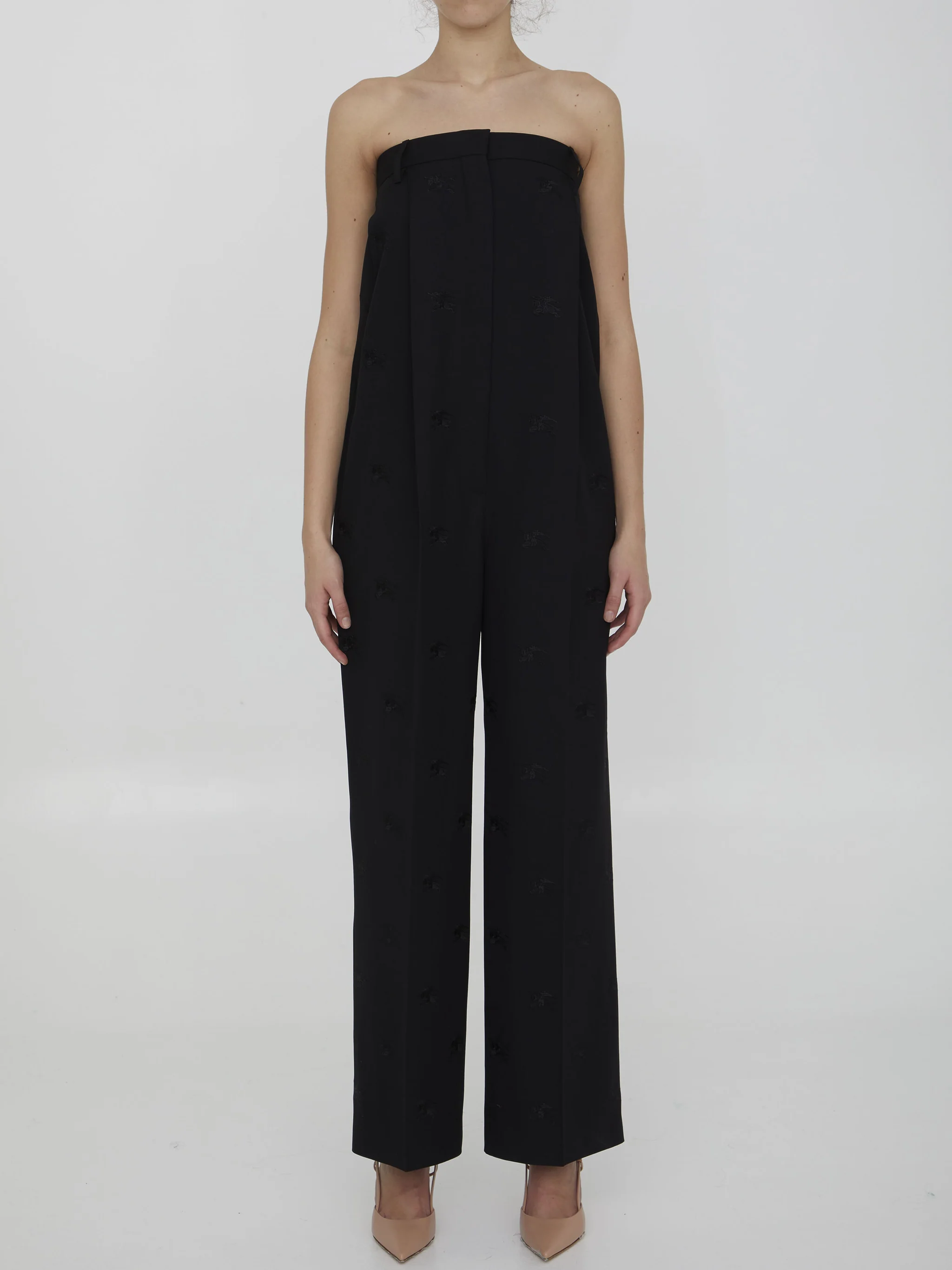 tailored wool jumpsuit