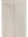 wide pants in fluid twill