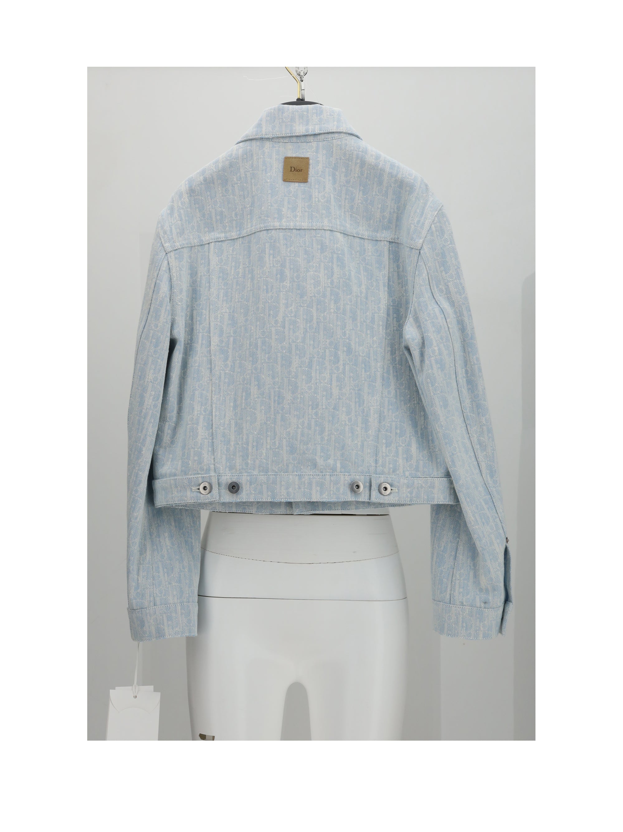 DIOR 36 jacket denim oblique chiaro