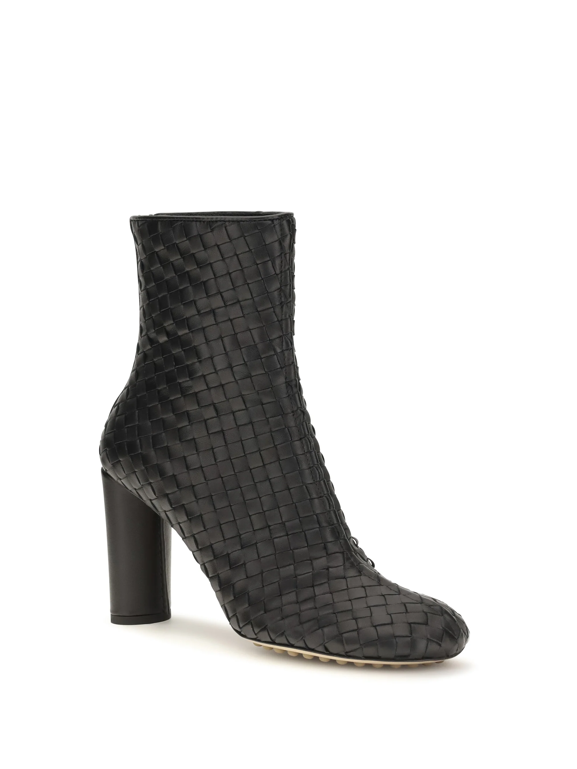 cherry intrecciato ankle boots
