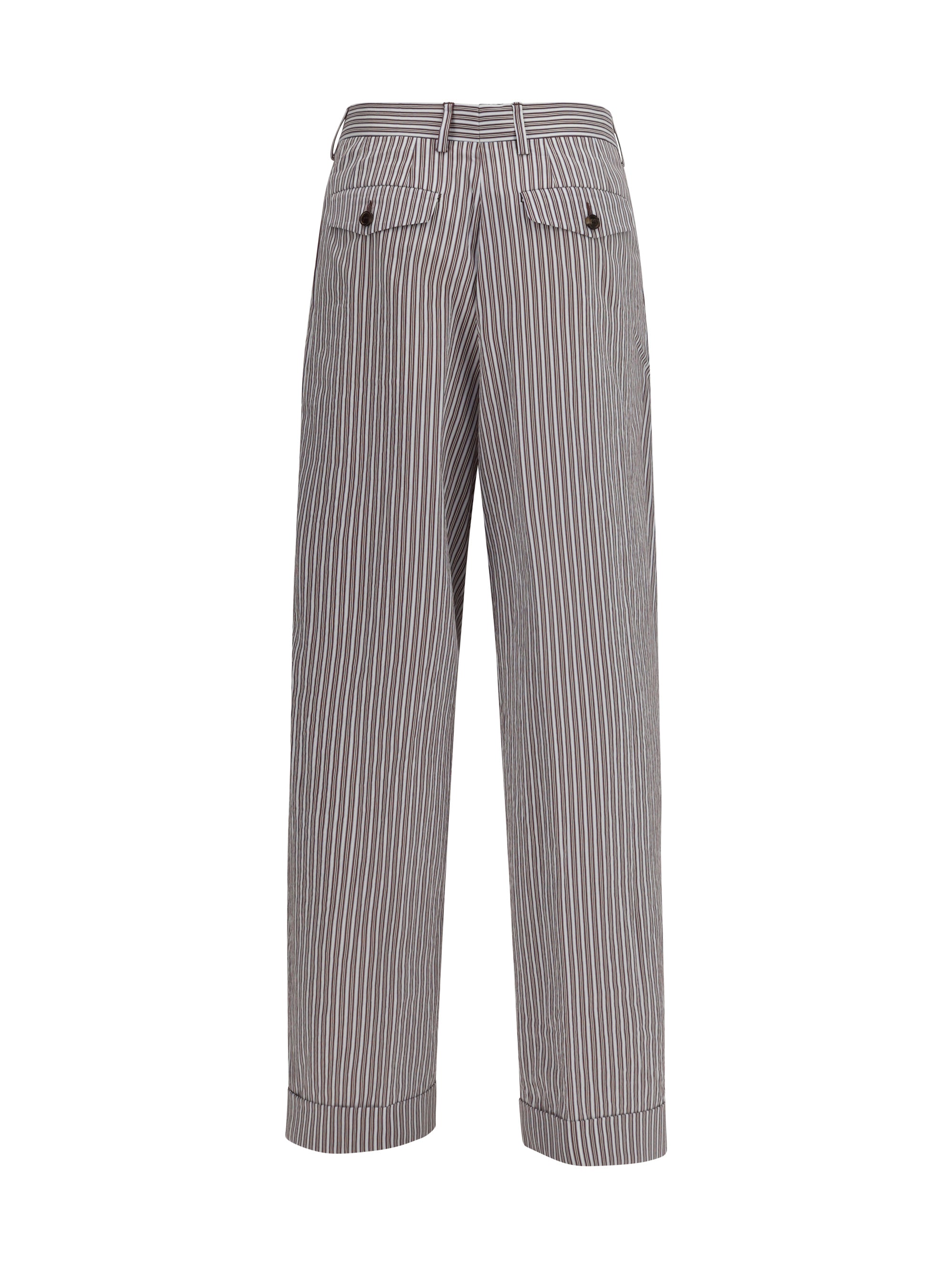 DRIES VAN NOTEN 38 striped pleated pants
