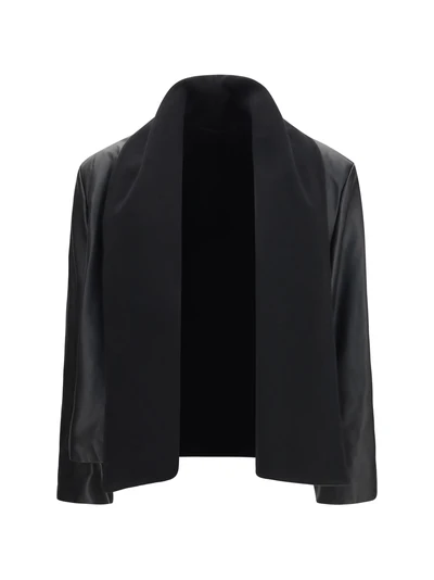scarf leather jacket