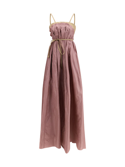 taffeta maxi dress
