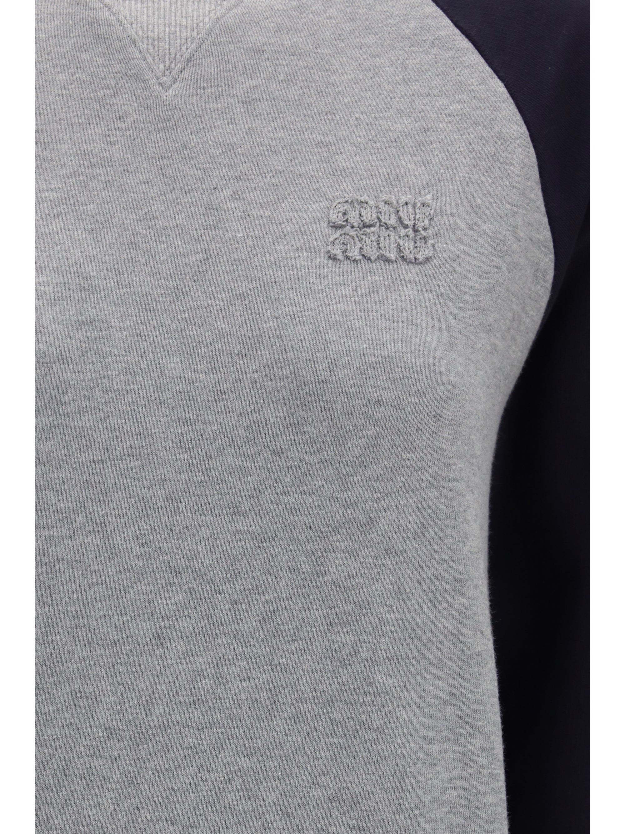 bicolor crewneck sweatshirt