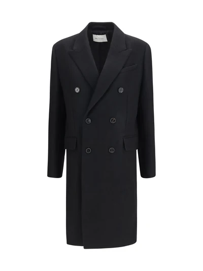 double-breasted wool coat