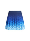 pleated mini skirt