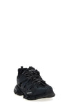 track mesh and nylon lace-up sneakers