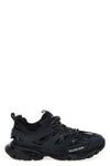 track mesh and nylon lace-up sneakers