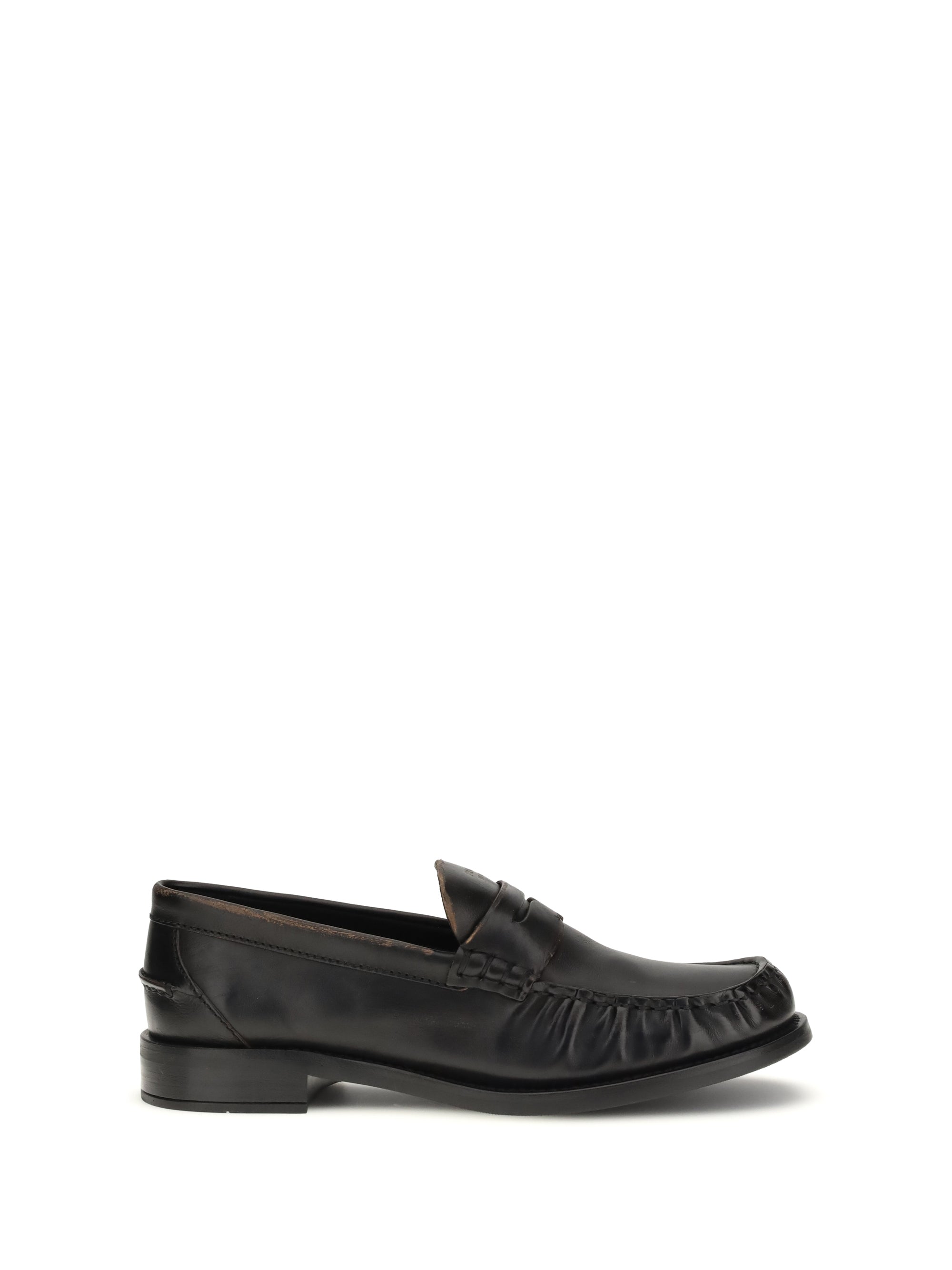 PRADA 38.5 leather loafers