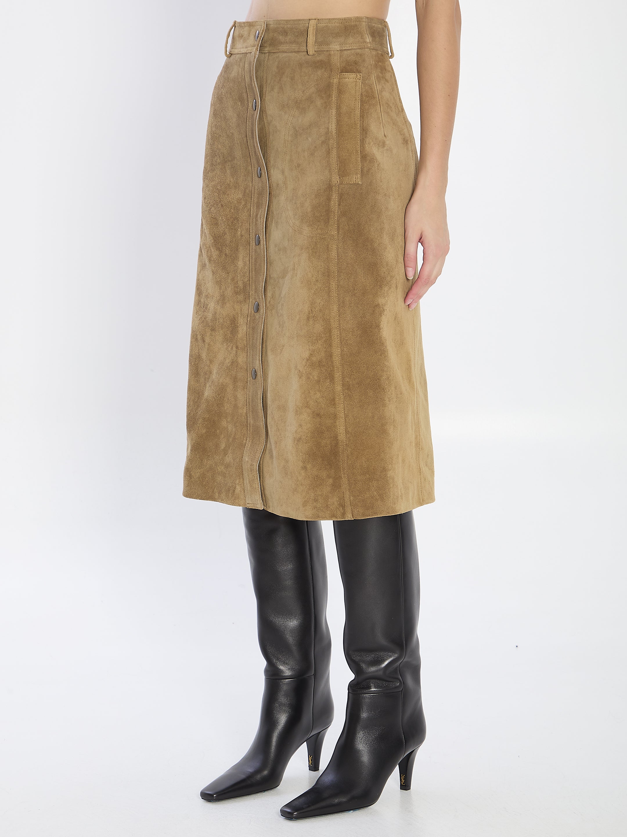 ARMA 36 elen suede skirt 