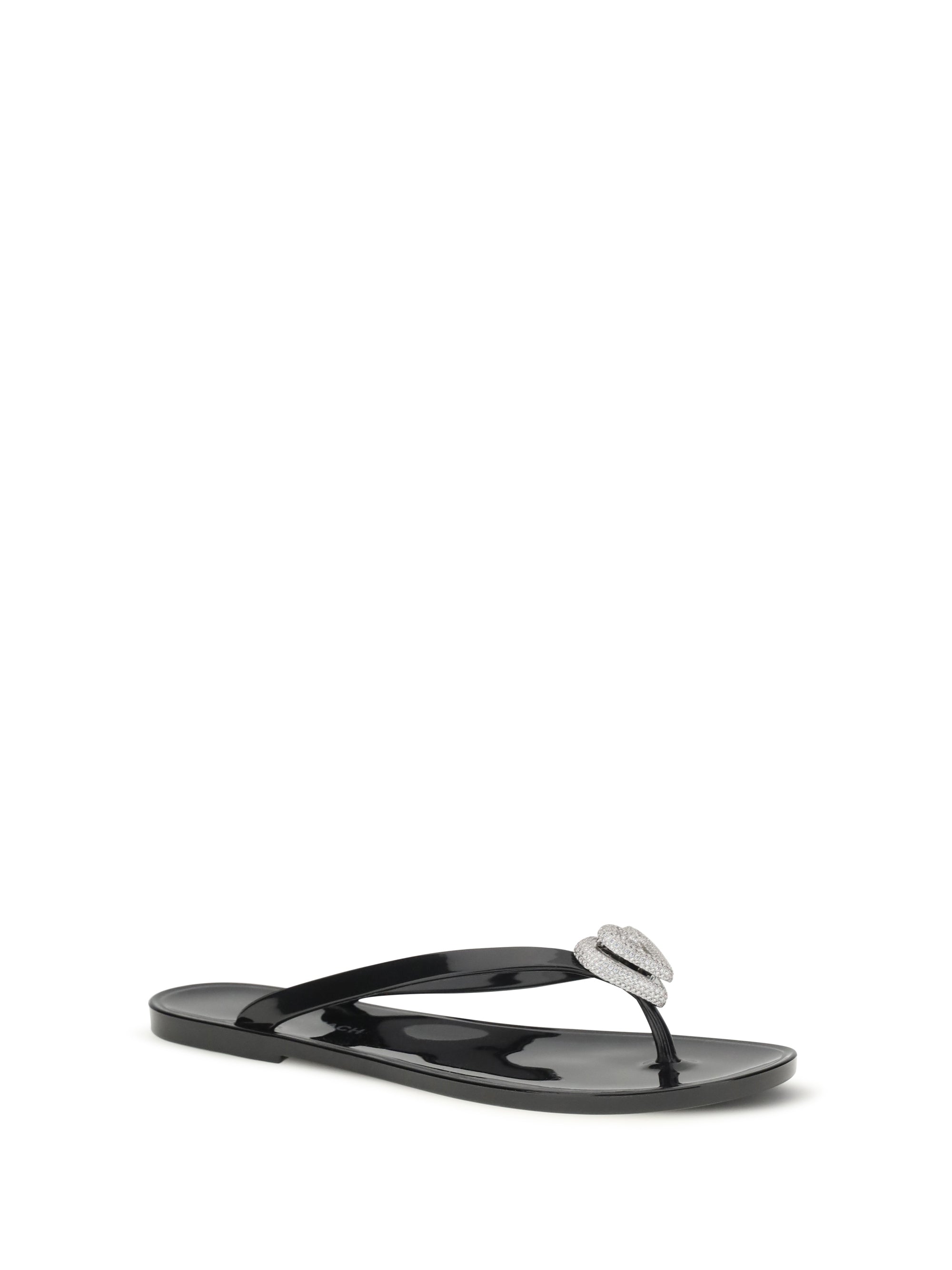 MACH amp; MACH 36 double heart thong sandals