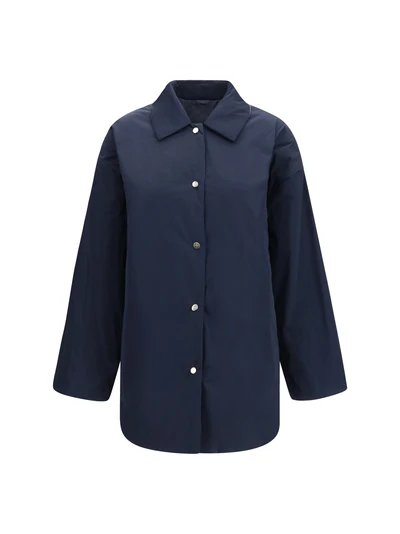 reversible padded jacket in radzmir and water repellent canvas