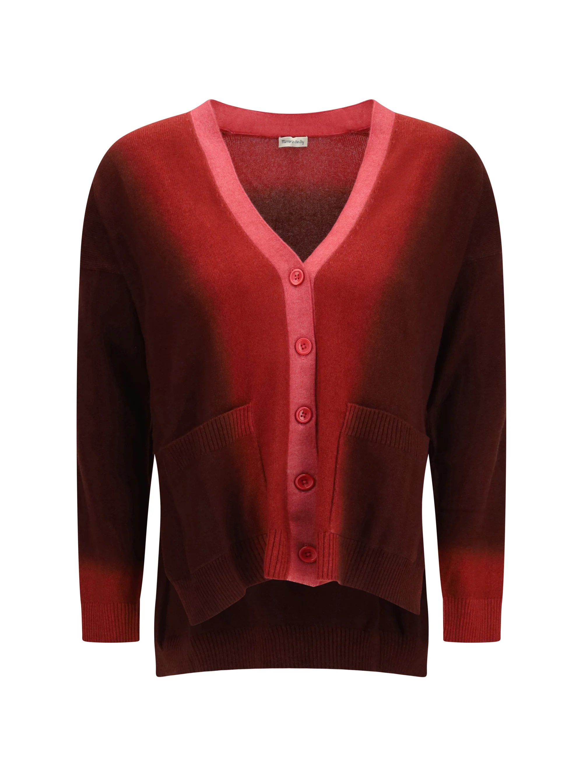 MIRROR IN THE SKY L ombré cardigan with pockets