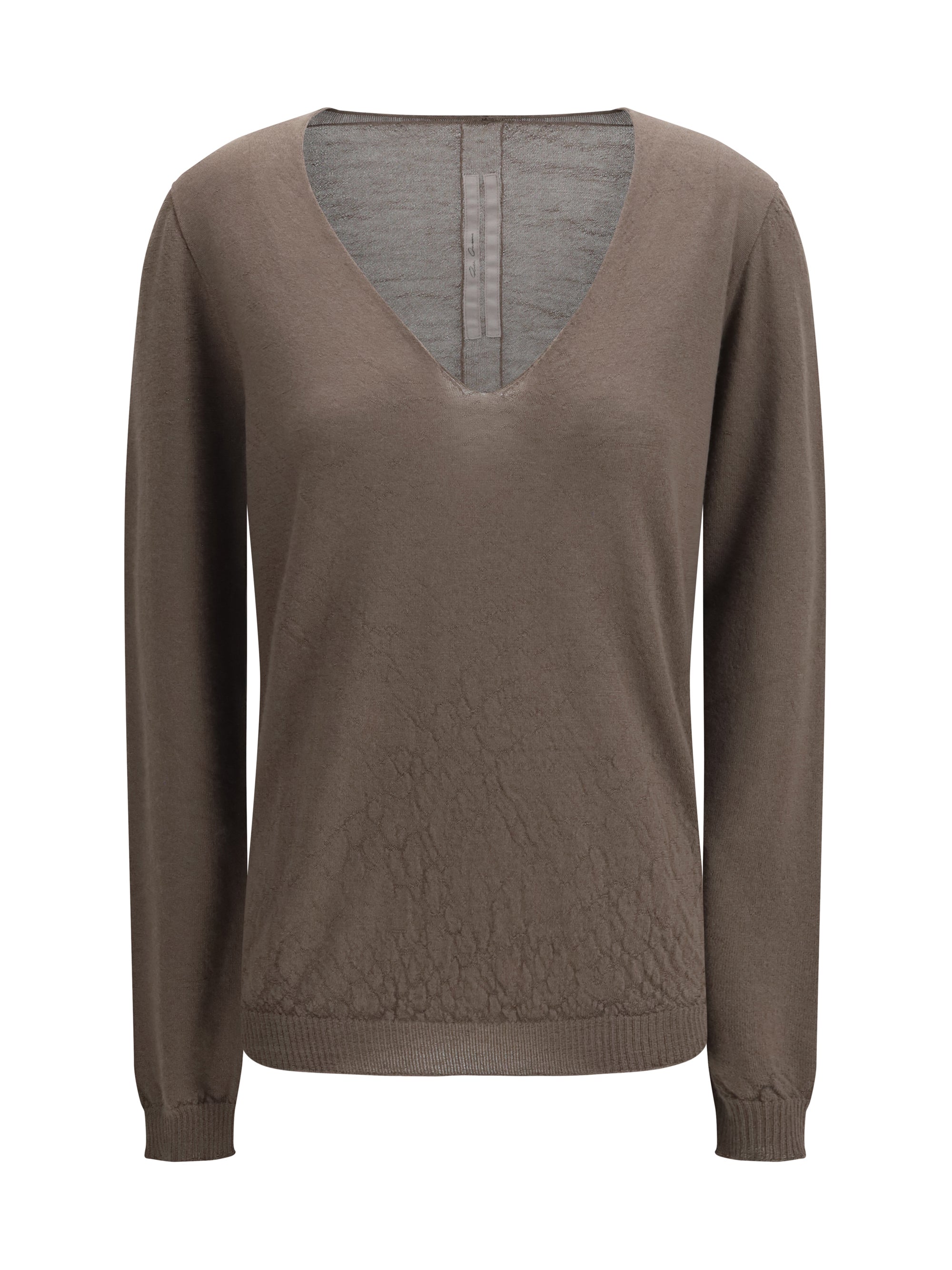 RICK OWENS L temple extreme sweater with v-neck