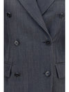 double-breasted wool blazer