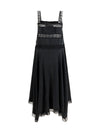 silk maxi dress with lace details