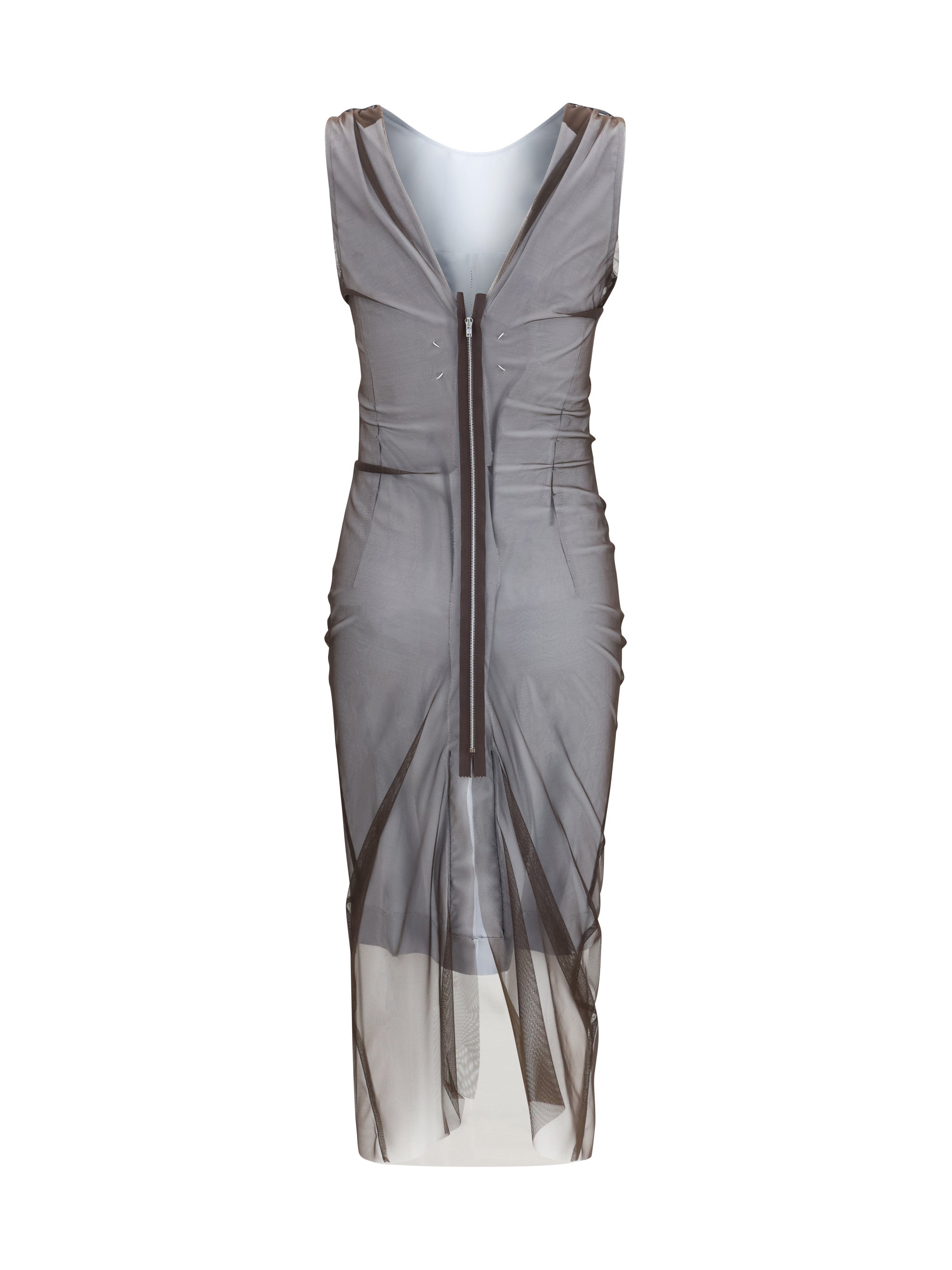 MARGIELA 40 semi-sheer midi dress