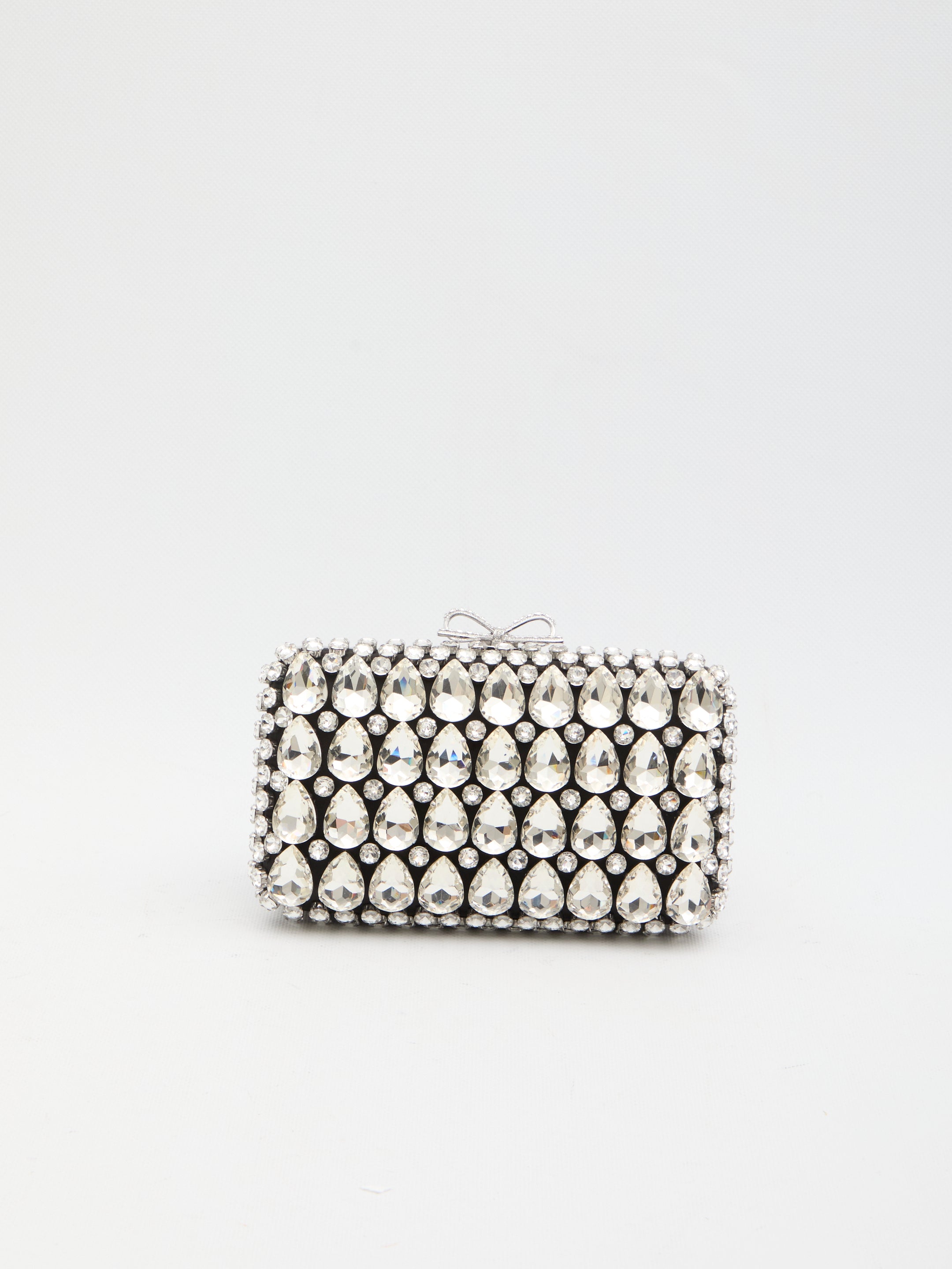SELF PORTRAIT OS crystal clutch bag